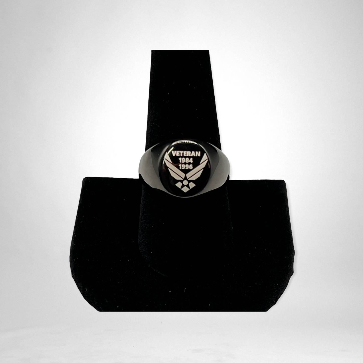 Custom Engraved Stainless Steel Ring image 0
