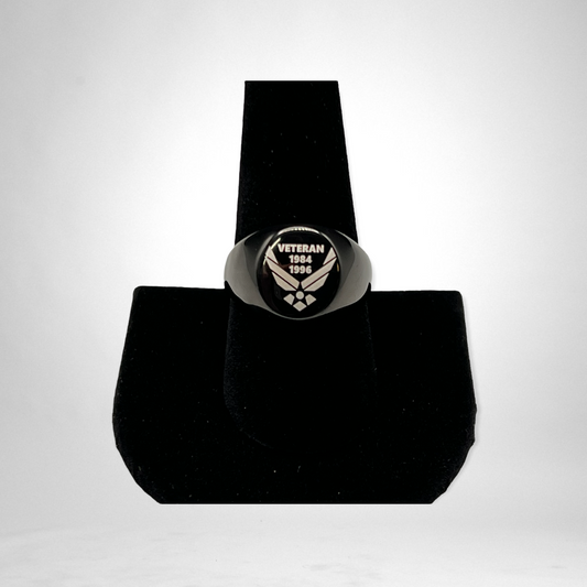 Custom Engraved Stainless Steel Ring image 0